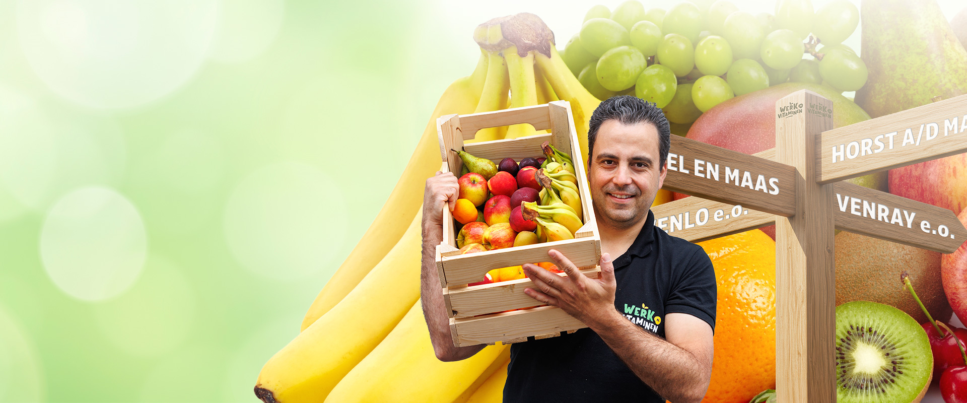 Vers fruitkistje bezorgd op de werkplek door WerkVitaminen