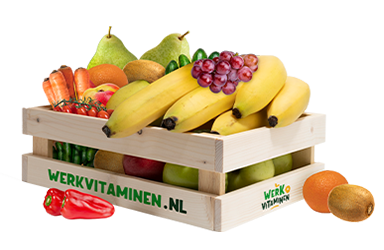 Fruit en Groenten pakket - fruit en snackgroenten voor op de werkplek